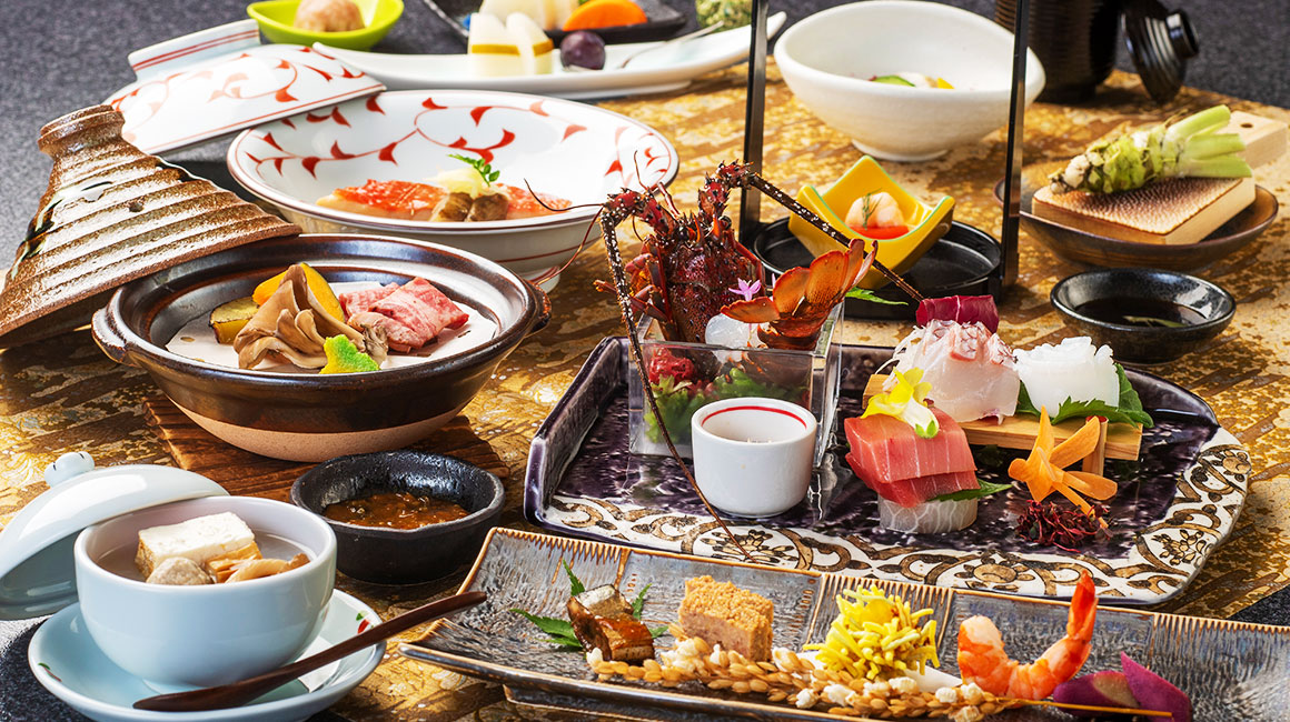 下田セントラルホテルの最上級和会席膳「旬彩」