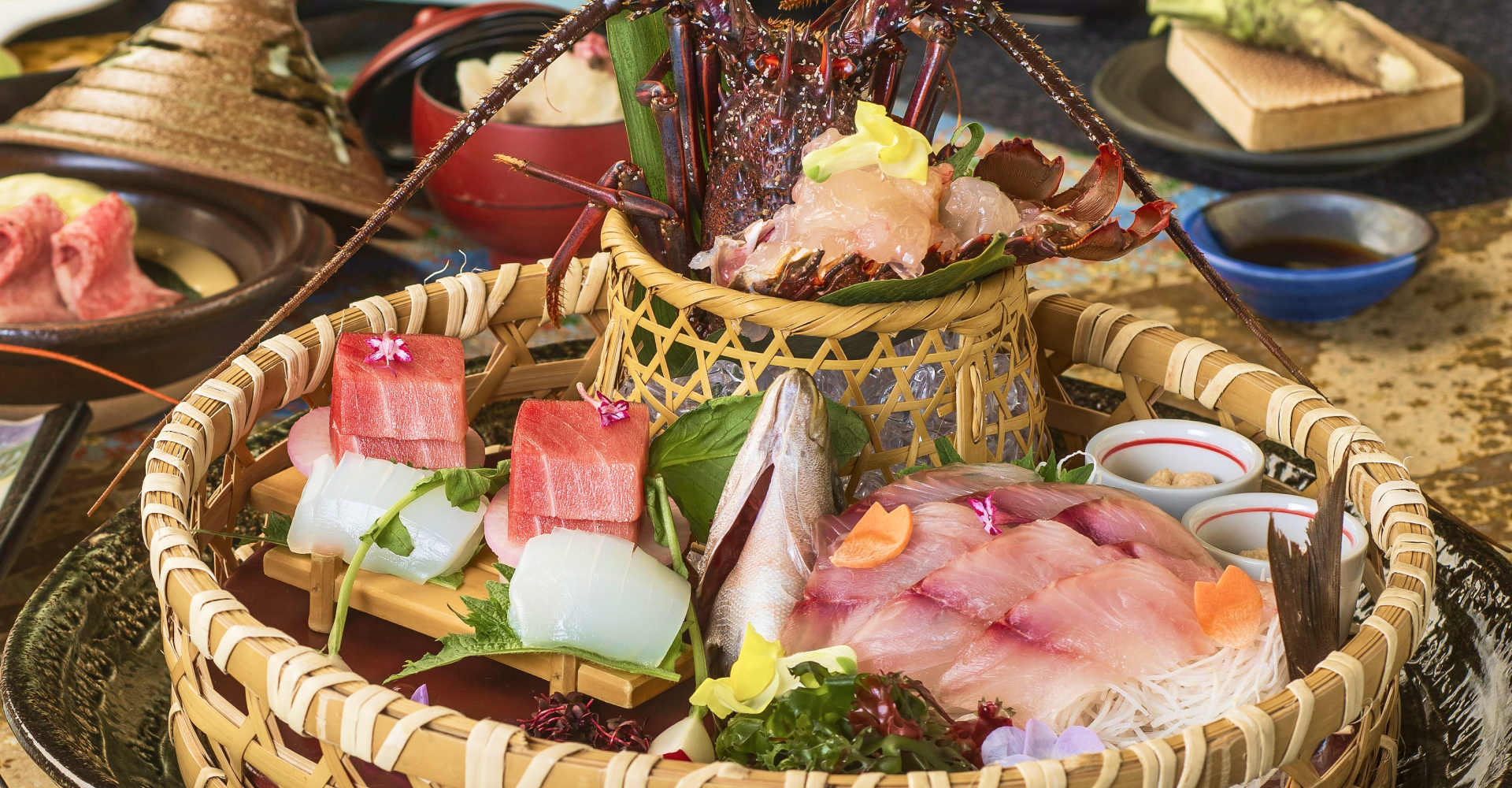 下田セントラルホテルの会席料理