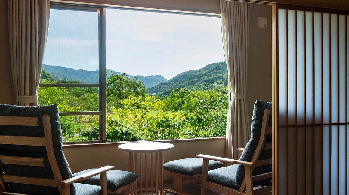 和モダン和室｢里景色｣とベッドルーム