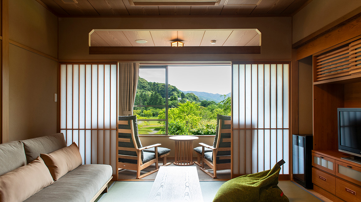 和モダン和室｢里景色｣とベッドルーム