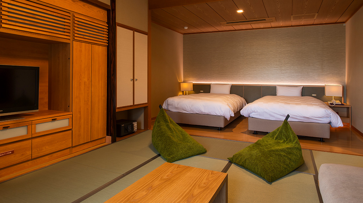 和モダン和室｢里景色｣とベッドルーム