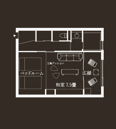 和モダン和室｢里景色｣の間取り図